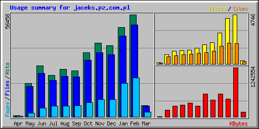 Usage summary for jaceks.pz.com.pl